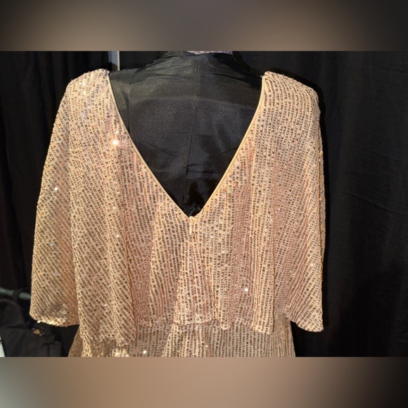 Stunning Gold Sequin Maxi Dress by Giffniseti - Picture 8 of 12